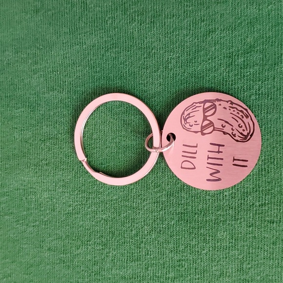 Silver "Dill With It" Keychain - Picture 3 of 3